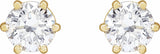 14K Yellow Gold 1 CTW Lab-Grown Diamond Earrings