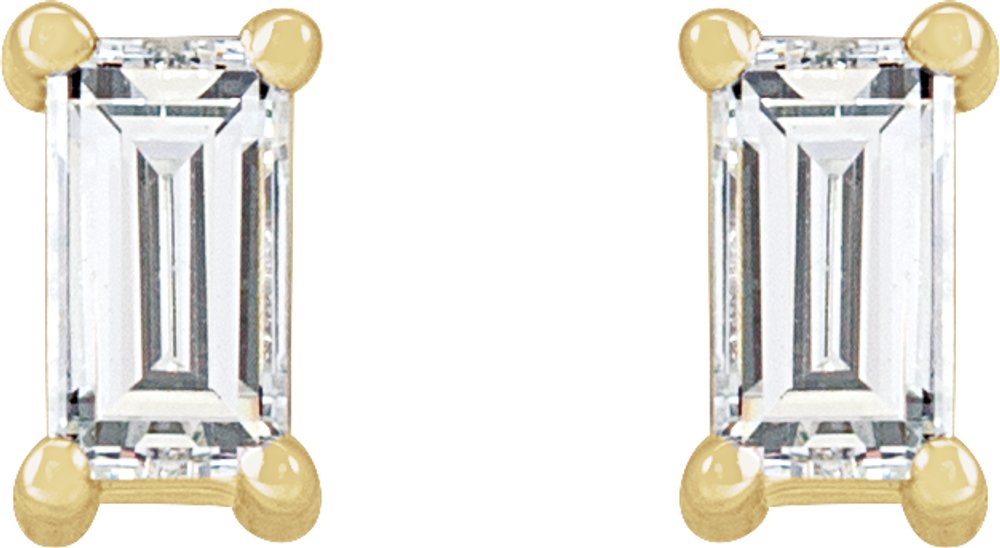 14K Yellow 1/5 CTW Lab-Grown Diamond Stud Earrings