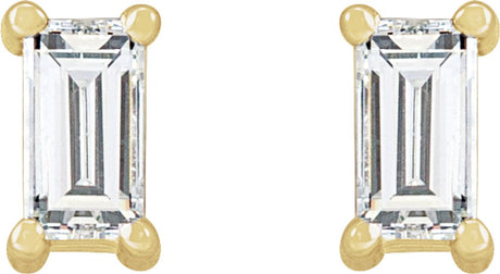 14K Yellow Gold 1/5 CTW Lab-Grown Diamond Stud Earrings