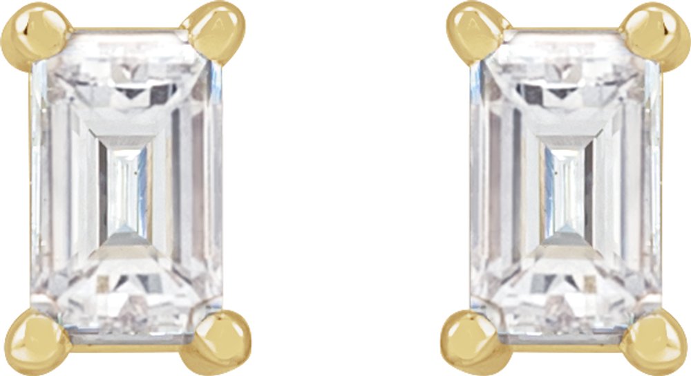 14K Yellow 1/5 CTW Natural Diamond Stud Earrings