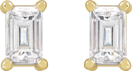 14K Yellow 1/5 CTW Lab-Grown Diamond Stud Earrings