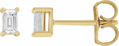 14K Yellow 1/5 CTW Lab-Grown Diamond Stud Earrings