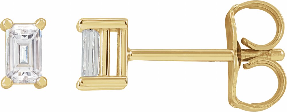 14K Yellow 1/5 CTW Natural Diamond Stud Earrings