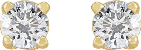 14K Yellow 1/5 CTW Lab-Grown Diamond Stud Earrings