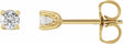 14K Yellow 1/5 CTW Lab-Grown Diamond Stud Earrings