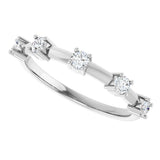 14K White Gold 1/3 CTW Lab-Grown Diamond Knife-Edge Anniversary Band