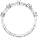 14K White Gold 1/3 CTW Lab-Grown Diamond Knife-Edge Anniversary Band