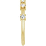 14K Yellow Gold 1/3 CTW Lab-Grown Diamond Knife-Edge Anniversary Band