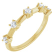 14K Yellow Gold 1/3 CTW Lab-Grown Diamond Knife-Edge Anniversary Band