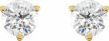 14K Yellow 3/4 CTW Lab-Grown Diamond Earrings