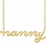 14K Yellow Nanny 18" Necklace