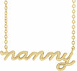 14K Yellow Gold Nanny 18" Necklace