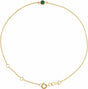 14K Yellow Gold Lab-Grown Alexandrite Bezel-Set Solitaire 6 1/2-7 1/2" Bracelet