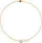 14K Yellow Gold Natural Citrine Bezel-Set Solitaire 6 1/2-7 1/2" Bracelet