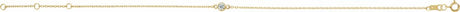 14K Yellow Gold 1/10 CT Natural Diamond 6 1/2-7 1/2" Bracelet