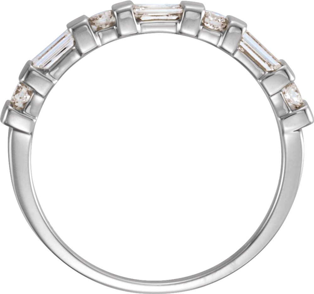 Platinum 3/8 CTW Natural Diamond Anniversary Band