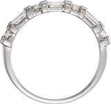 Platinum 3/8 CTW Natural Diamond Anniversary Band