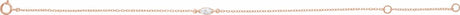 14K Rose Gold 1/4 CT Lab-Grown Diamond 6 1/2-7 1/2" Bracelet