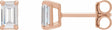 14K Rose Gold 3/4 CTW Lab-Grown Diamond Earrings