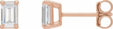 14K Rose Gold 3/4 CTW Lab-Grown Diamond Earrings