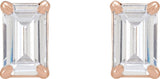 14K Rose Gold 3/4 CTW Lab-Grown Diamond Earrings