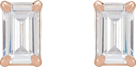 14K Rose Gold 3/4 CTW Lab-Grown Diamond Earrings