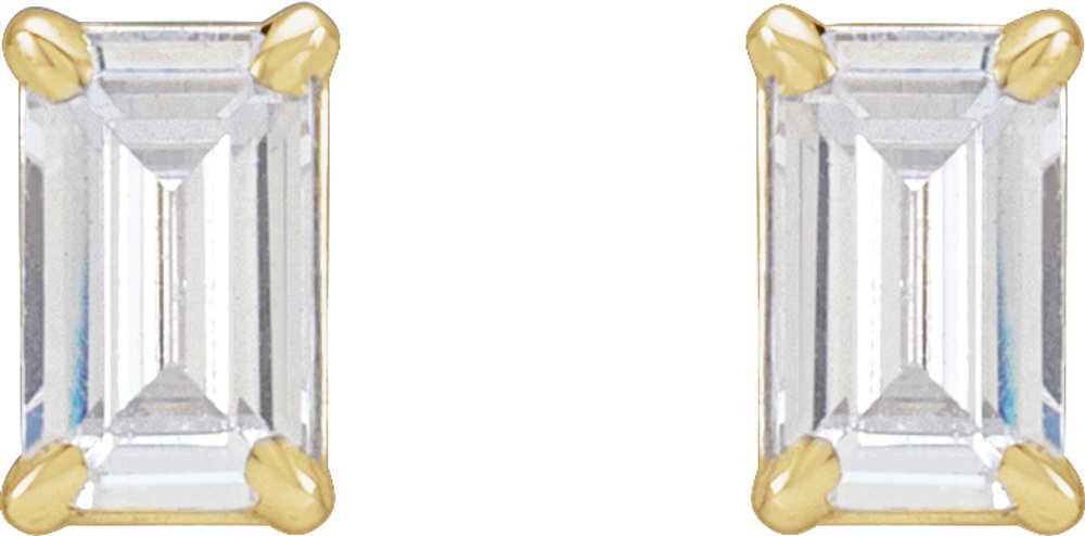 14K Yellow 3/4 CTW Lab-Grown Diamond Earrings