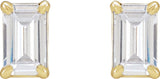 14K Yellow 3/4 CTW Lab-Grown Diamond Earrings