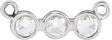 14K White Gold .07 CTW Rose-Cut Natural Diamond Necklace Center
