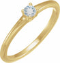 14K Yellow Gold Natural Blue Moonstone Ring