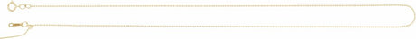 14K Yellow Gold 1 mm Adjustable Threader Bead 16-22" Chain