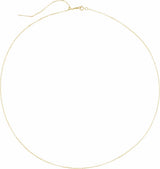 14K Yellow Gold-Filled 1 mm Adjustable Threader Rolo 16-22" Chain