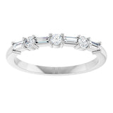 14K White Gold 1/4 CTW Natural Diamond Anniversary Band