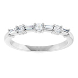 14K White 1/4 CTW Lab-Grown Diamond Anniversary Band