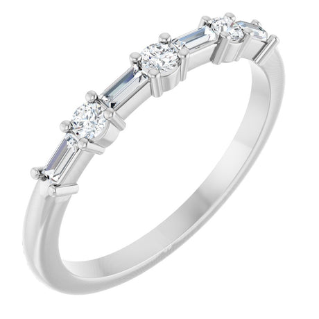 14K White Gold 1/4 CTW Natural Diamond Anniversary Band