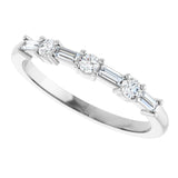 14K White 1/4 CTW Natural Diamond Anniversary Band