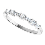 14K White Gold 1/4 CTW Natural Diamond Anniversary Band