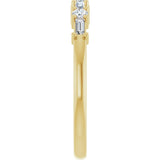 14K Yellow 1/4 CTW Natural Diamond Anniversary Band