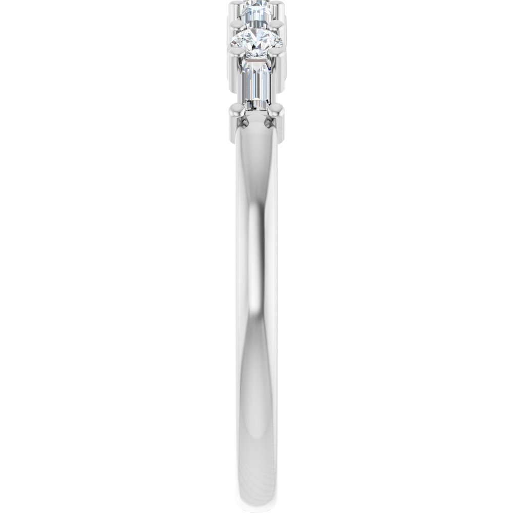 14K White Gold 1/4 CTW Natural Diamond Anniversary Band