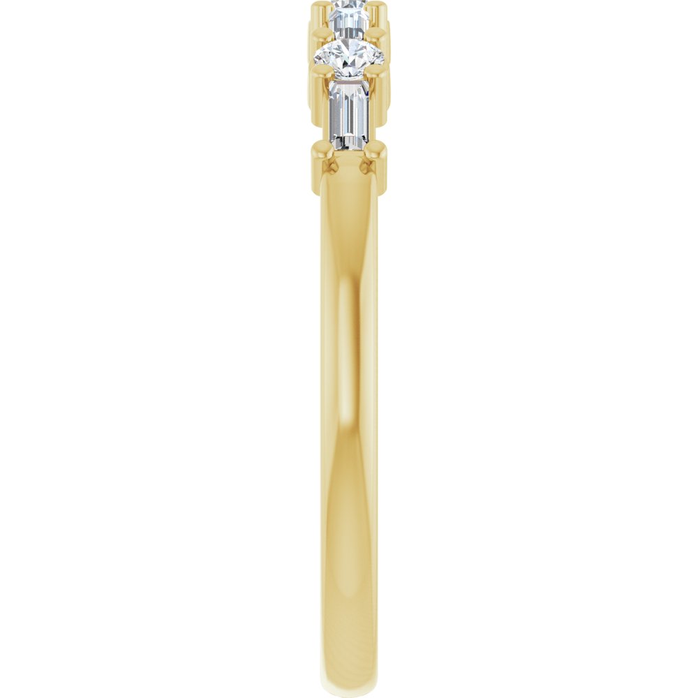 14K Yellow 1/4 CTW Lab-Grown Diamond Anniversary Band