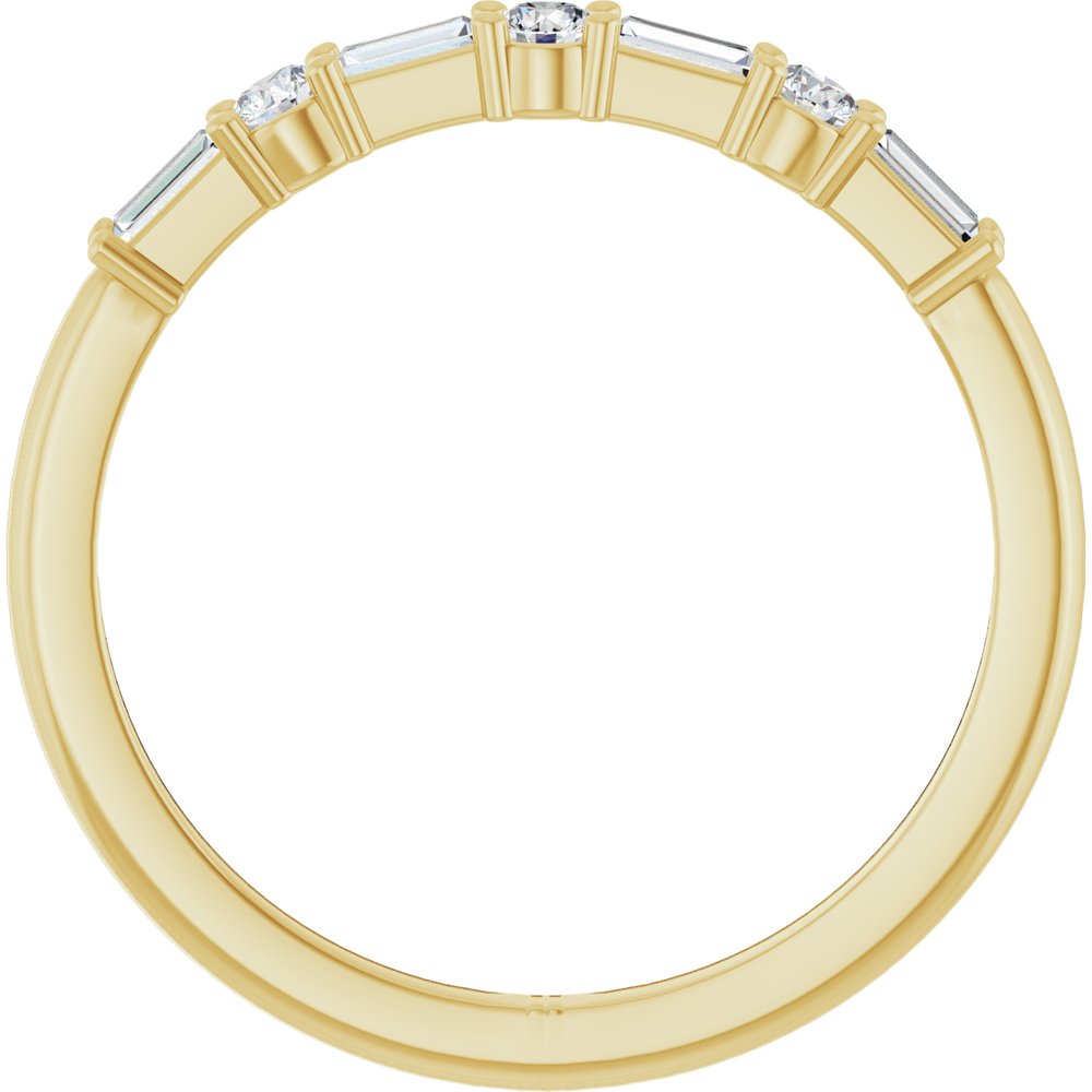 14K Yellow Gold 1/4 CTW Lab-Grown Diamond Anniversary Band