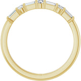 14K Yellow Gold 1/4 CTW Lab-Grown Diamond Anniversary Band
