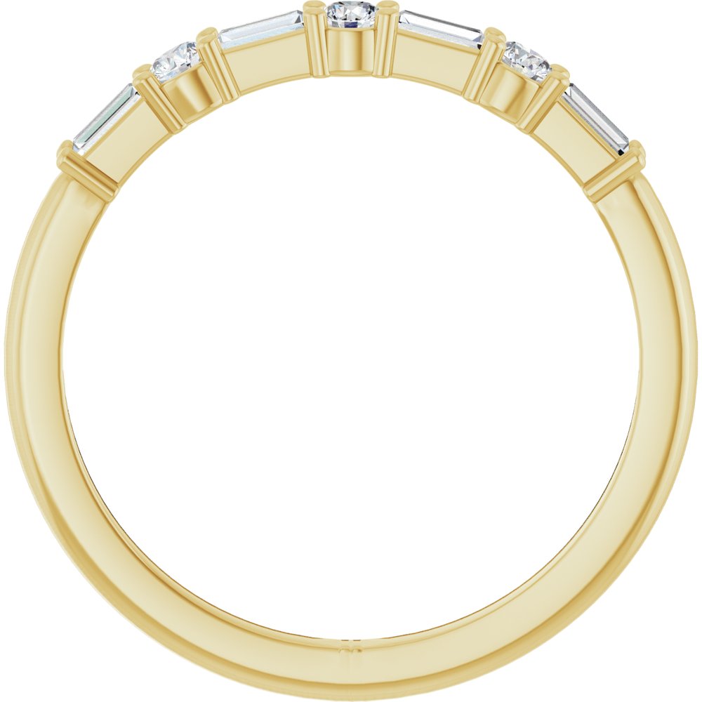 14K Yellow 1/4 CTW Lab-Grown Diamond Anniversary Band