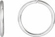 Sterling Silver Endless Tube 13 mm Hoop Earrings