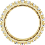 14K Yellow Gold 2 CTW Lab-Grown Diamond Eternity Band Size 7
