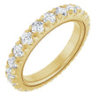14K Yellow Gold 2 CTW Lab-Grown Diamond Eternity Band Size 7