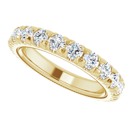 14K Yellow Gold 1 7/8 CTW Lab-Grown Diamond Eternity Band Size 6