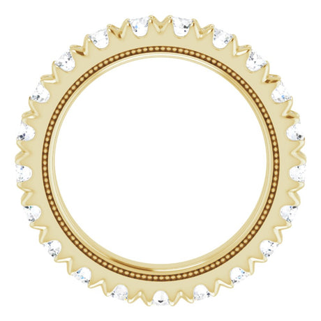 14K Yellow Gold 1 7/8 CTW Lab-Grown Diamond Eternity Band Size 6