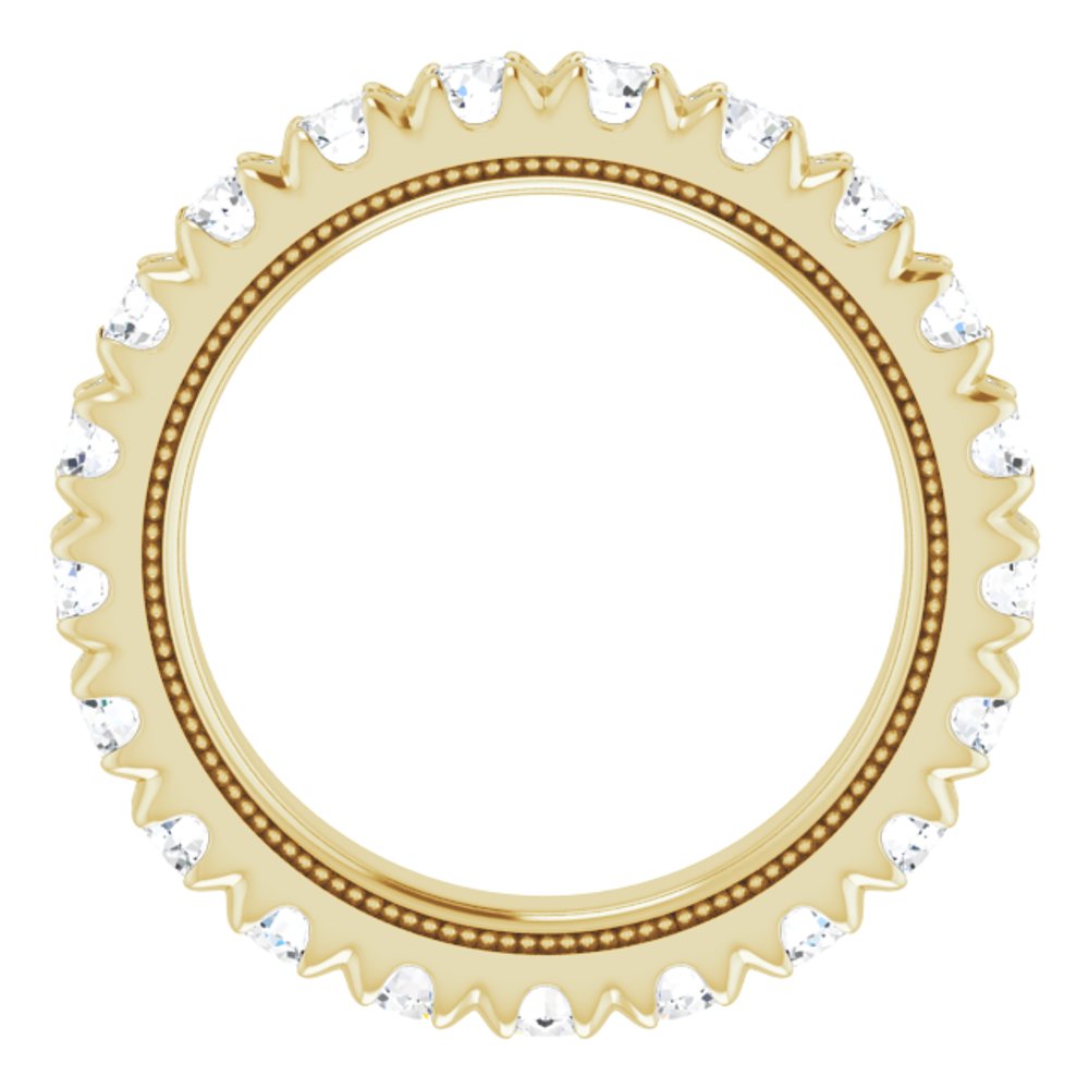 14K Yellow Gold 1 7/8 CTW Lab-Grown Diamond Eternity Band Size 6