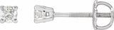 14K White Gold 1/4 CTW Natural Diamond Stud Earrings